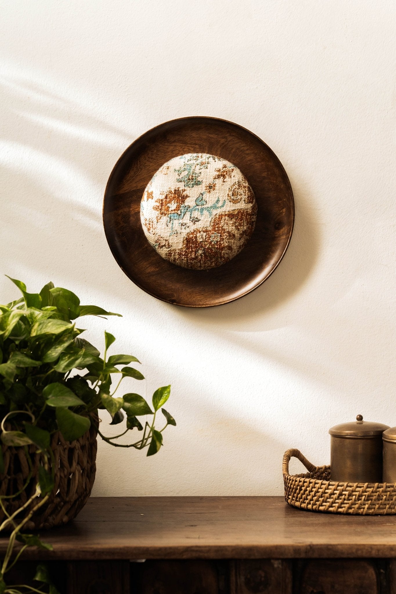 Threaded Treasures Wood and Fabric Wall Decor - TesuWall Decor