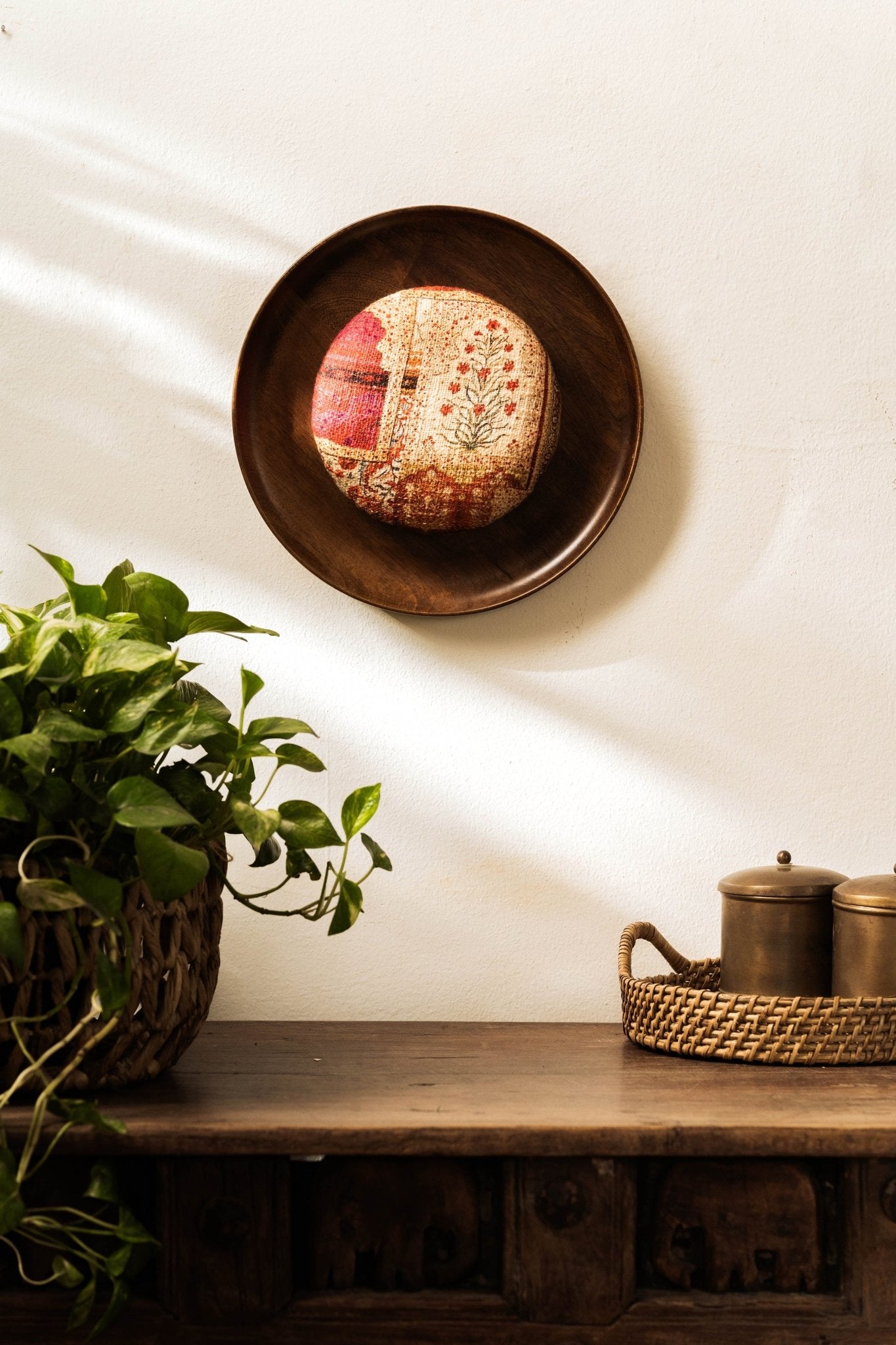 Threaded Treasures Wood and Fabric Wall Decor - TesuWall Decor