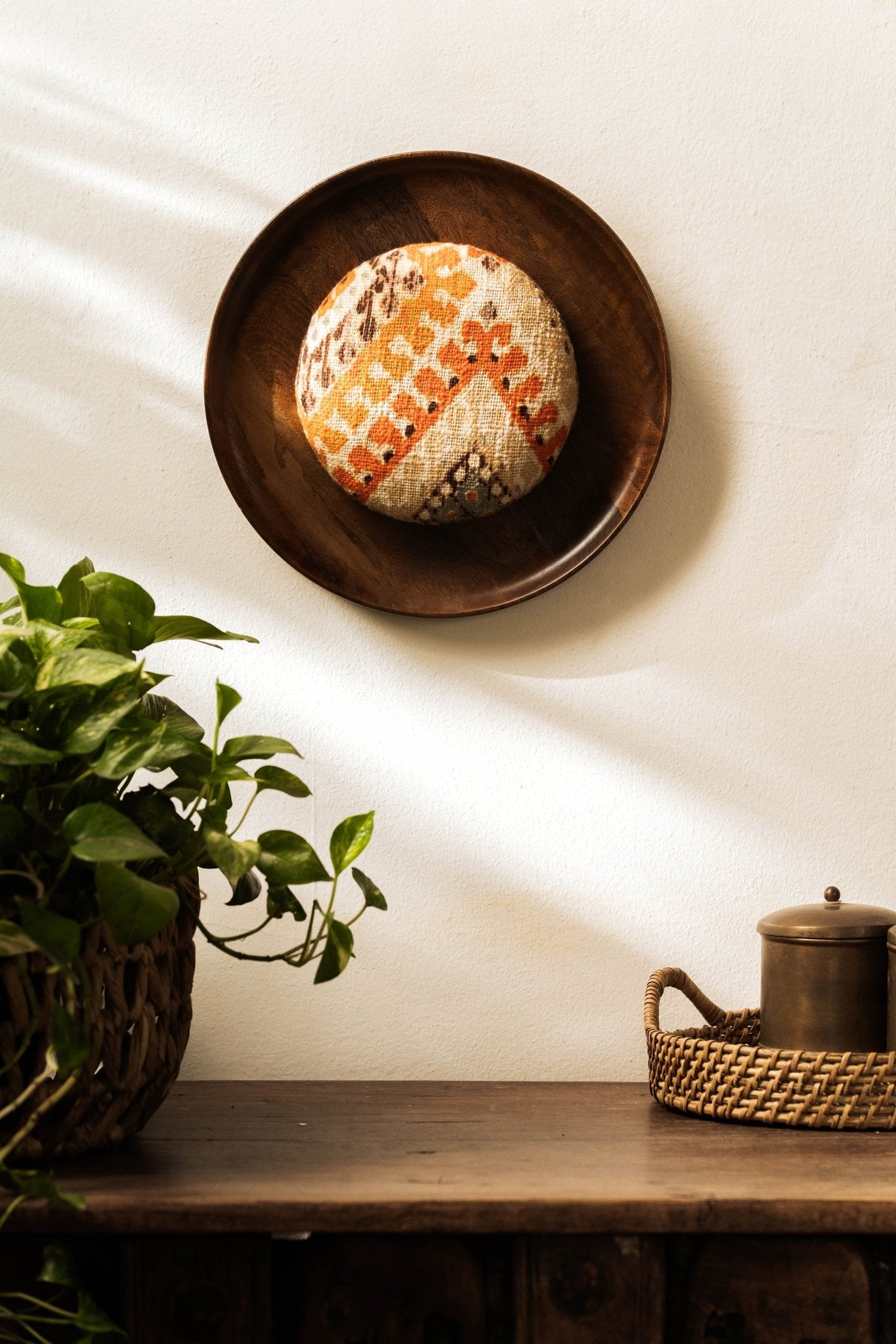 Threaded Treasures Wood and Fabric Wall Decor - TesuWall Decor