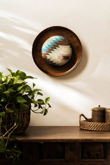 Threaded Treasures Wood and Fabric Wall Decor - TesuWall Decor