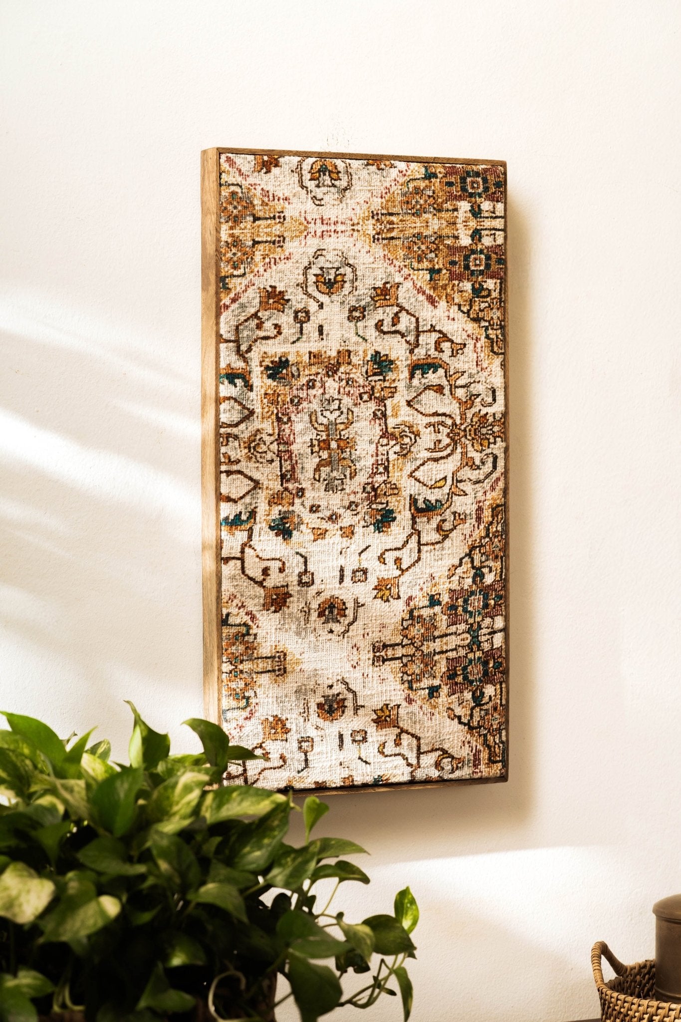 Threaded Treasures Wood and Fabric Wall Decor - Big - TesuWall Decor