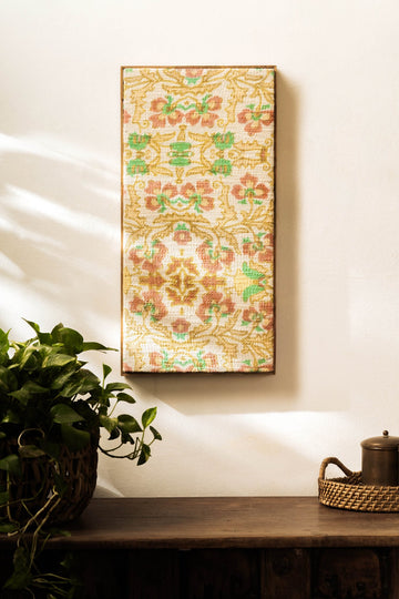 Threaded Treasures Wood and Fabric Wall Decor - Big - TesuWall Decor