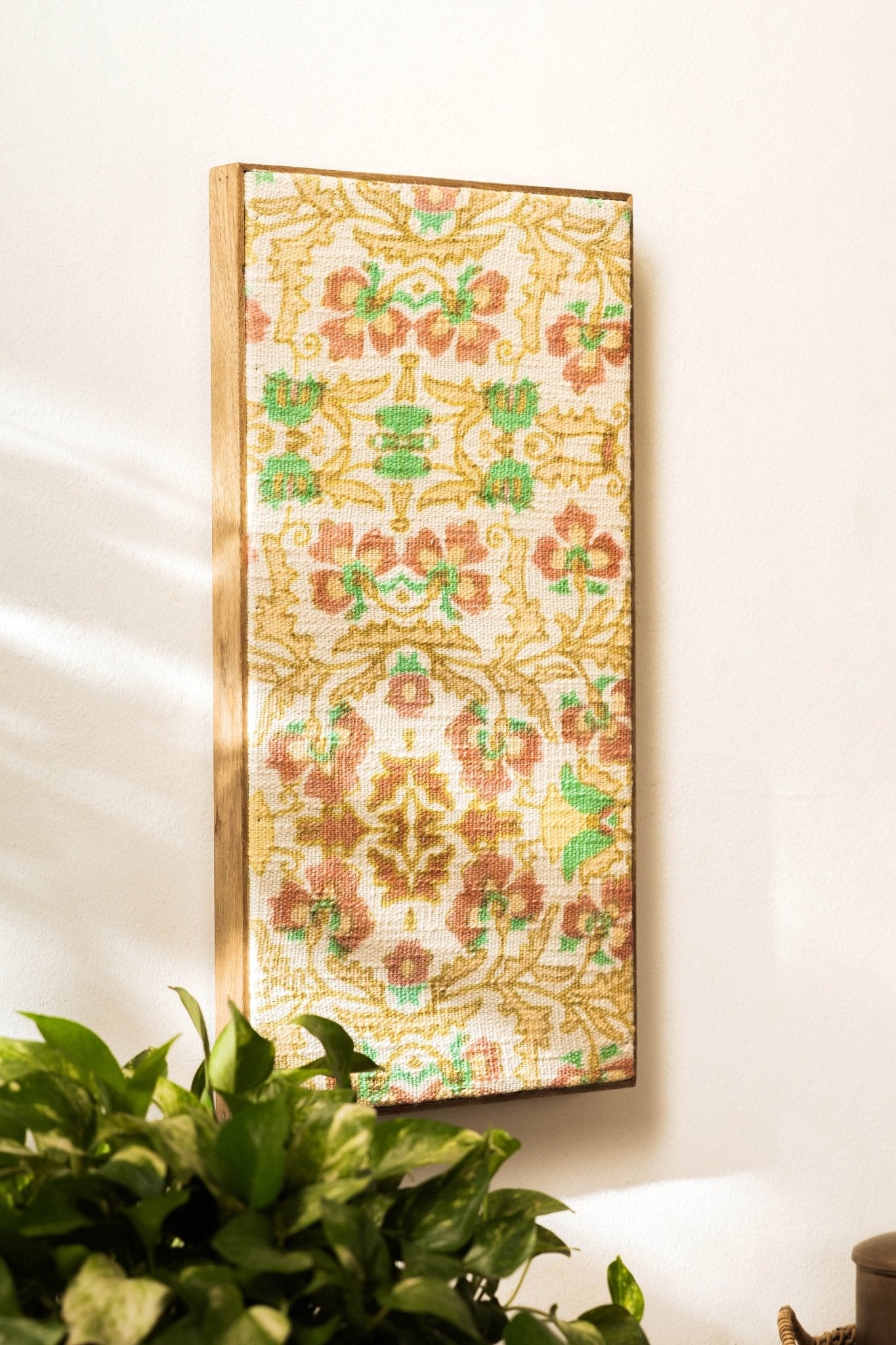 Threaded Treasures Wood and Fabric Wall Decor - Big - TesuWall Decor