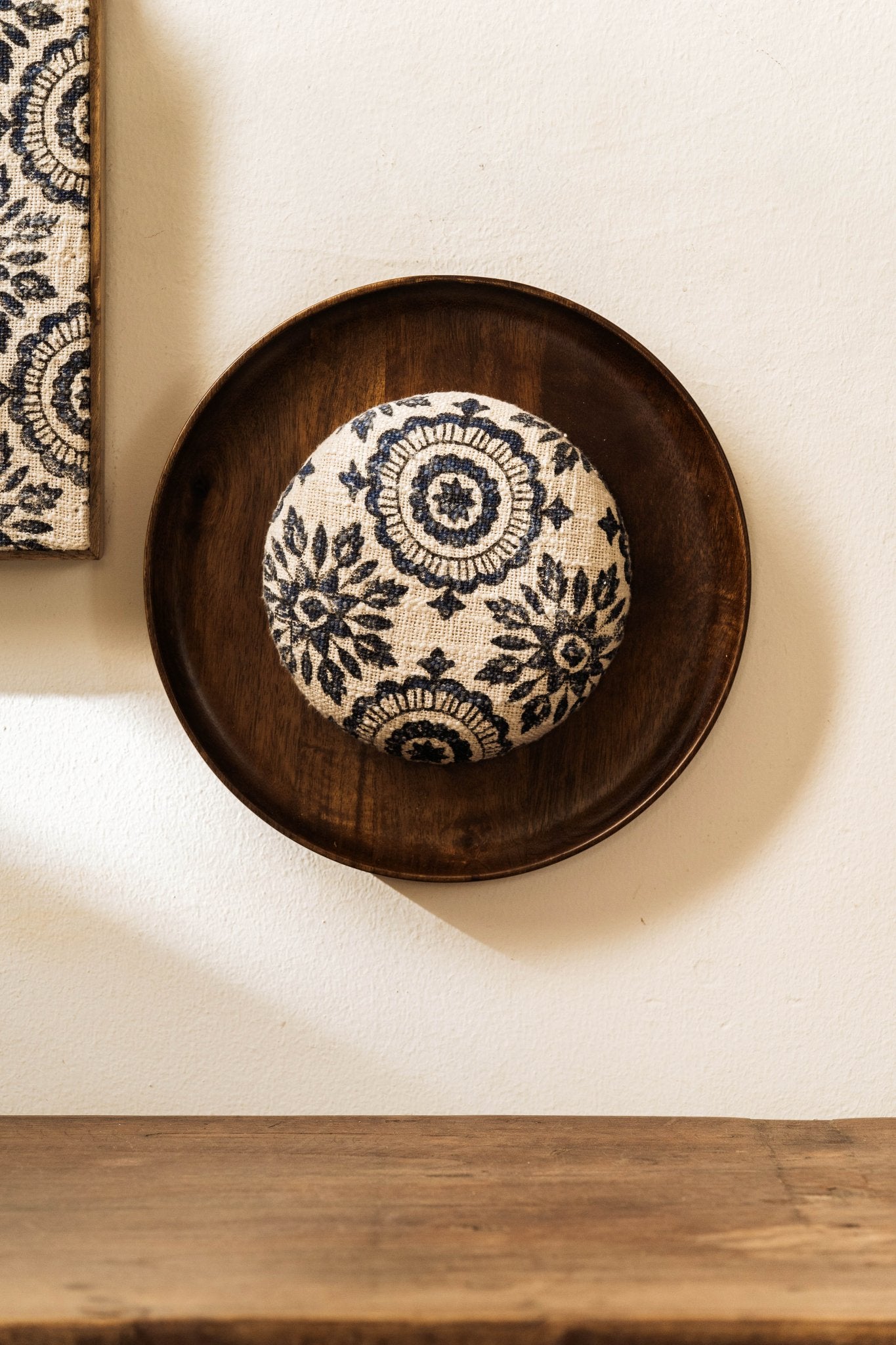 Threaded Treasures Wood and Fabric Wall Decor - Set of 2 - TesuWall Decor