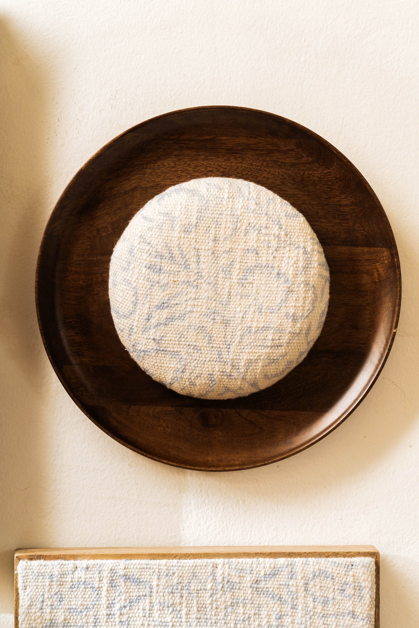 Threaded Treasures Wood and Fabric Wall Decor - Set of 3 - TesuWall Decor