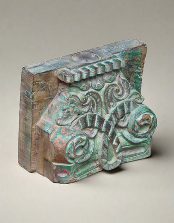 Vintage Handcarved Wooden Base Candle Stand - TesuCandles & Candle Holders