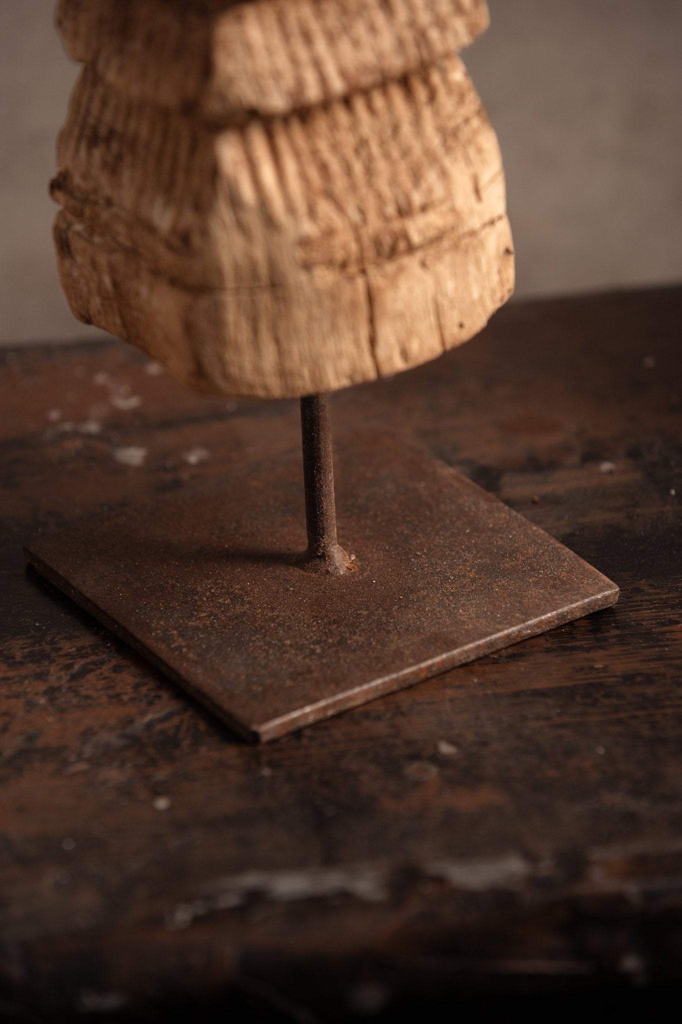 Vintage Handcarved Wooden Candle Stand - TesuCandles & Candle Holders