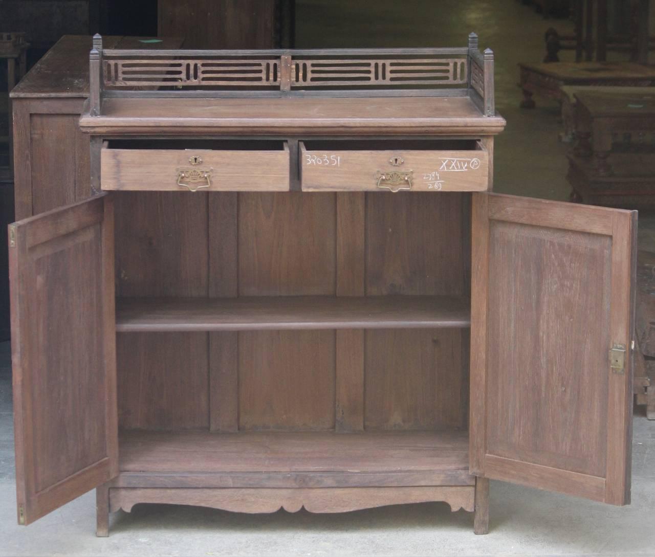 Vintage Ornate Wooden Cabinet - TesuCabinets & Storage