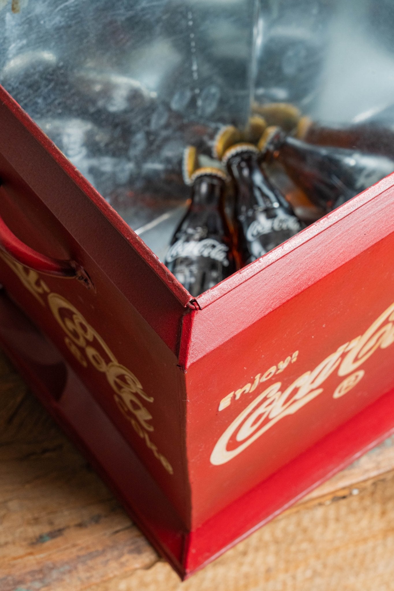 Vintage Red Cola Conical Box - TesuHome Decor