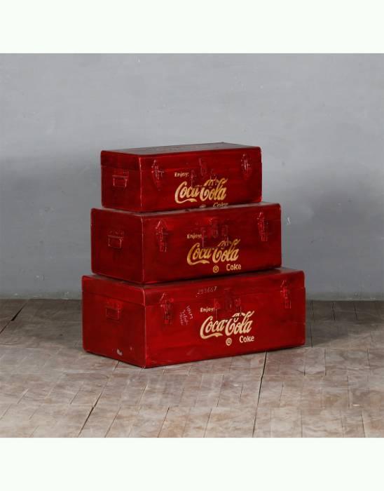 Vintage Red Cola Trunk - TesuHome Decor