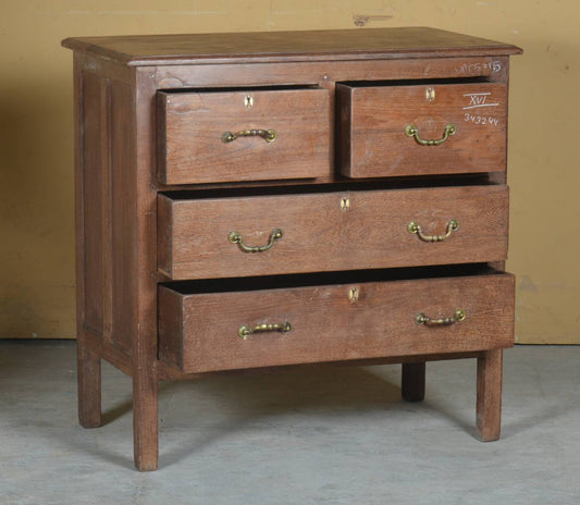 Vintage Teak Chest of Drawers - Natural Wood Finish - TesuFurniture