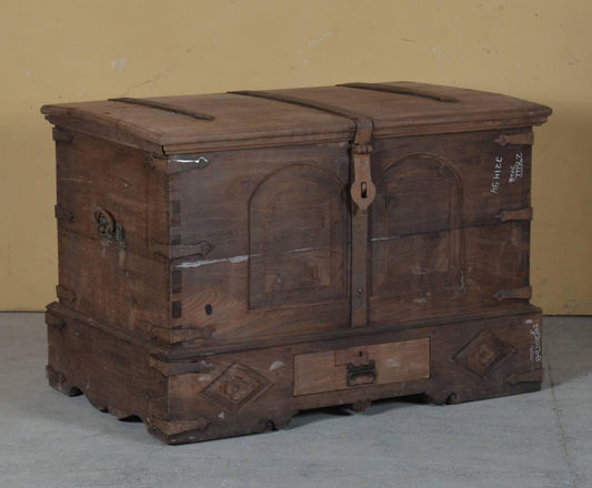 Vintage Wooden Iron Box - TesuCabinets & Storage