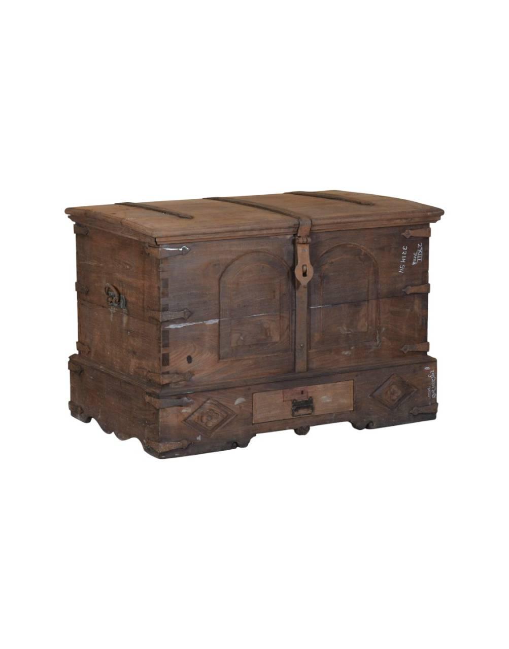 Vintage Wooden Iron Box - TesuCabinets & Storage