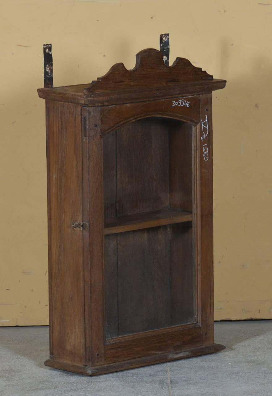 Wall Wooden Glass Showcase - TesuCabinets & Storage