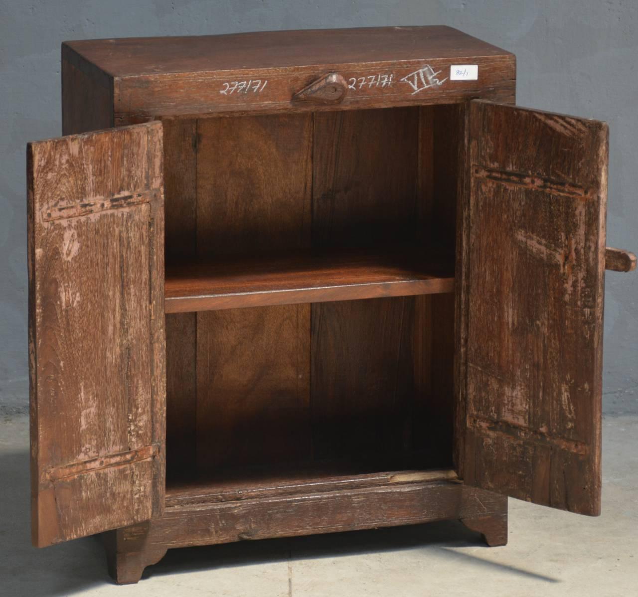 Wooden Carved Door Bedside Cabinet - TesuCabinets & Storage