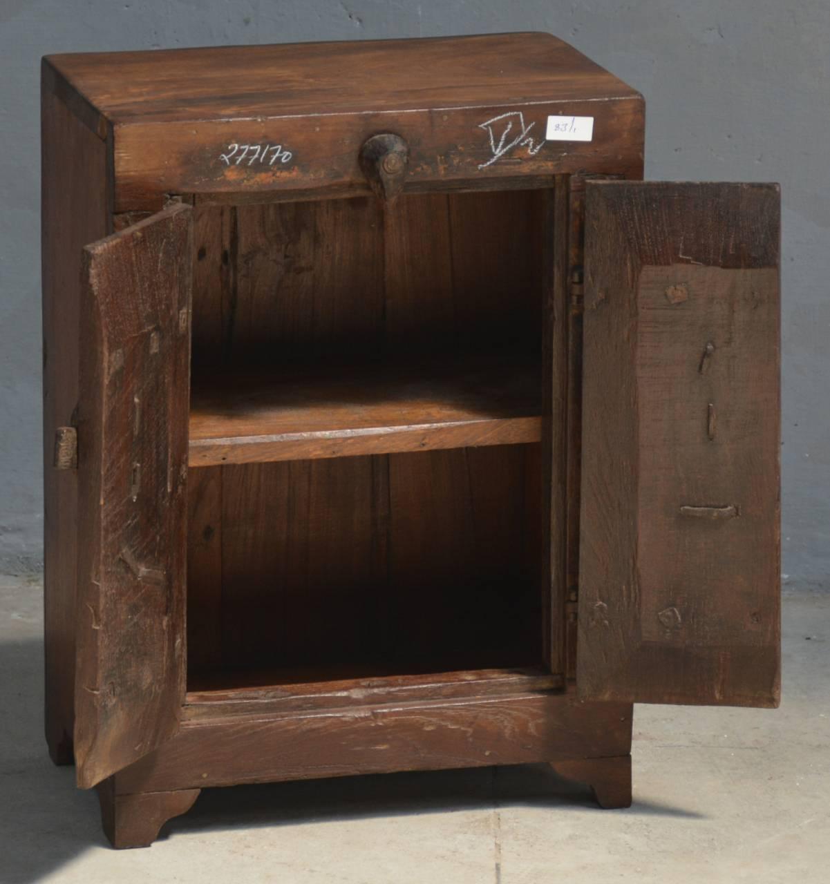 Wooden Carved Door Bedside Cabinet - TesuCabinets & Storage