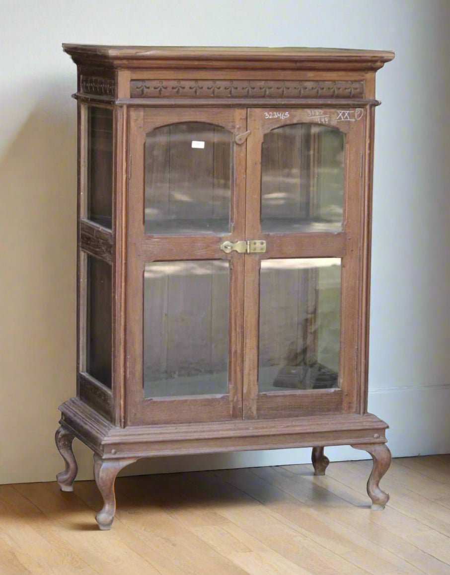 Wooden Glass Almirah - TesuCabinets & Storage