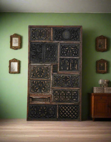 Wooden Handcarved Designed Panel - TesuWall Decor