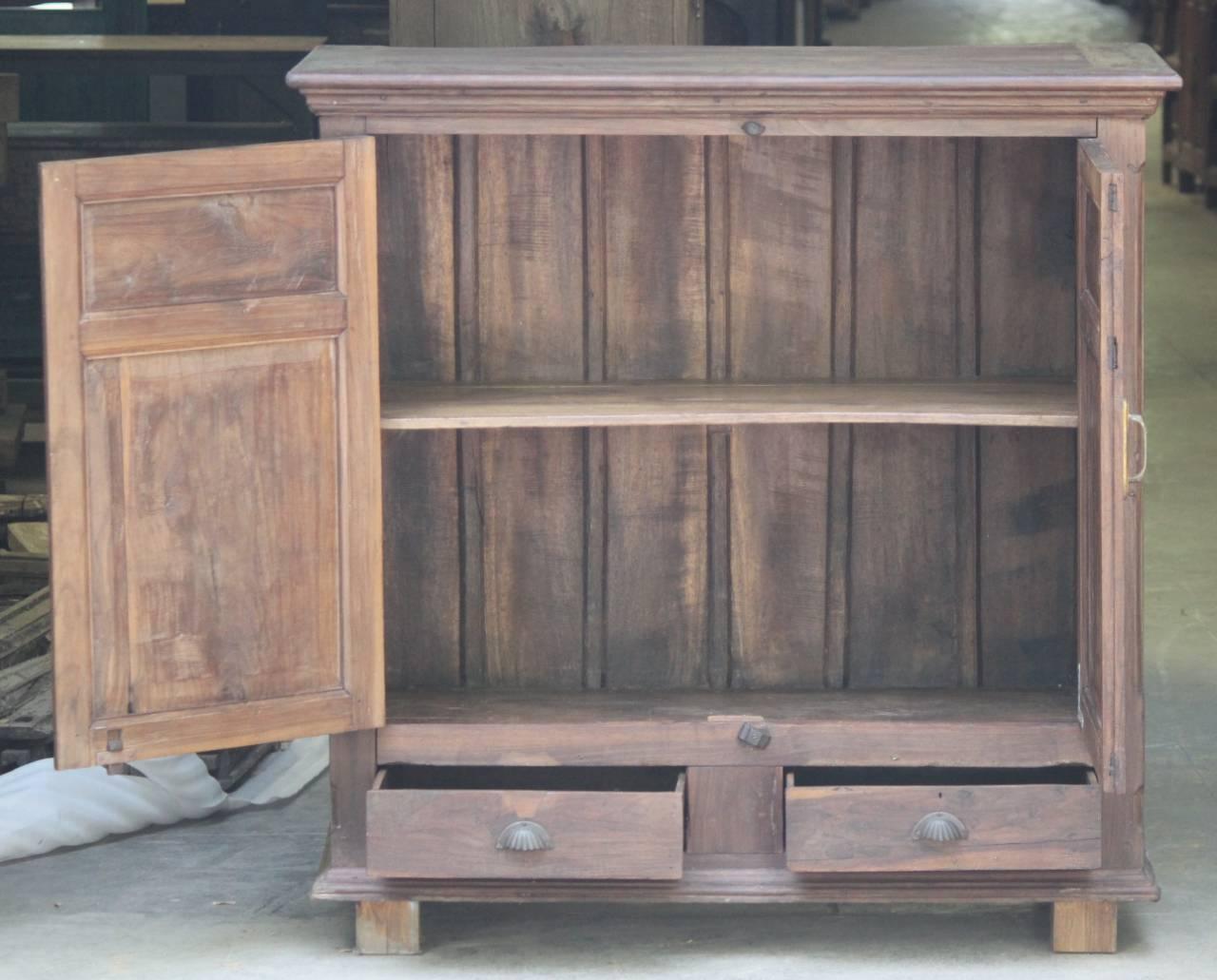Wooden Handcarved Two Drawer Cabinet - TesuCabinets & Storage