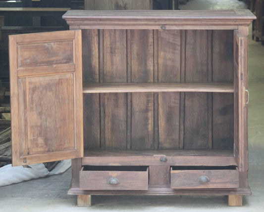 Wooden Handcarved Two Drawer Cabinet - TesuCabinets & Storage
