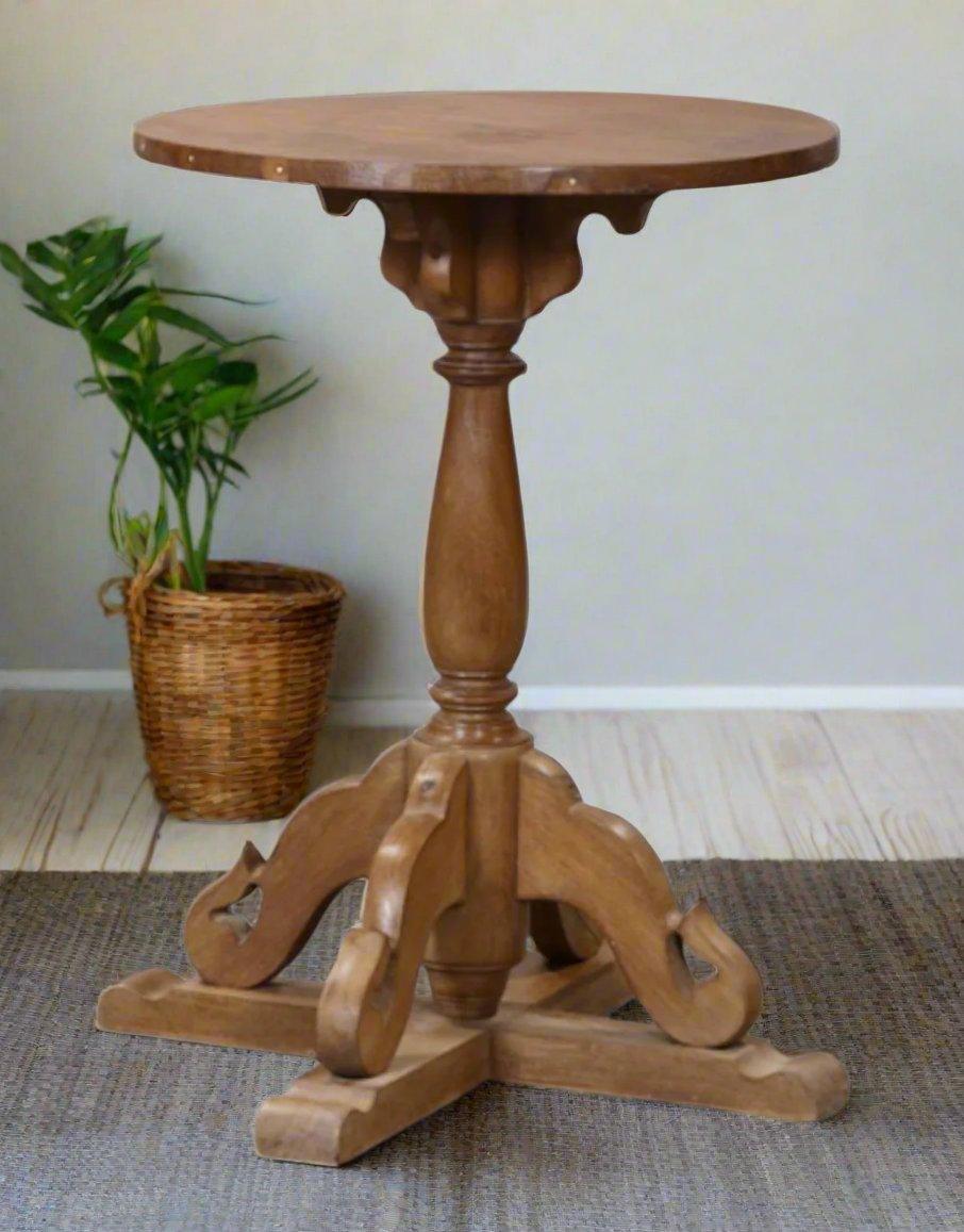 Wooden Round Table - TesuSide Table