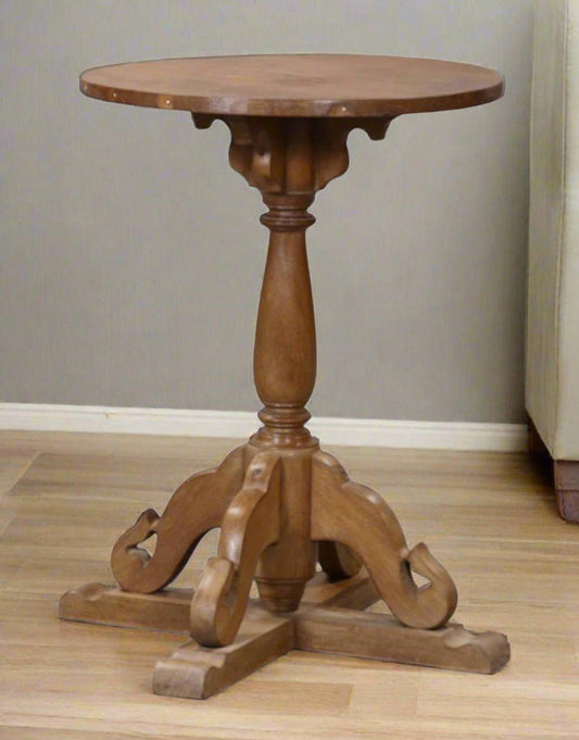 Wooden Round Table - TesuSide Table