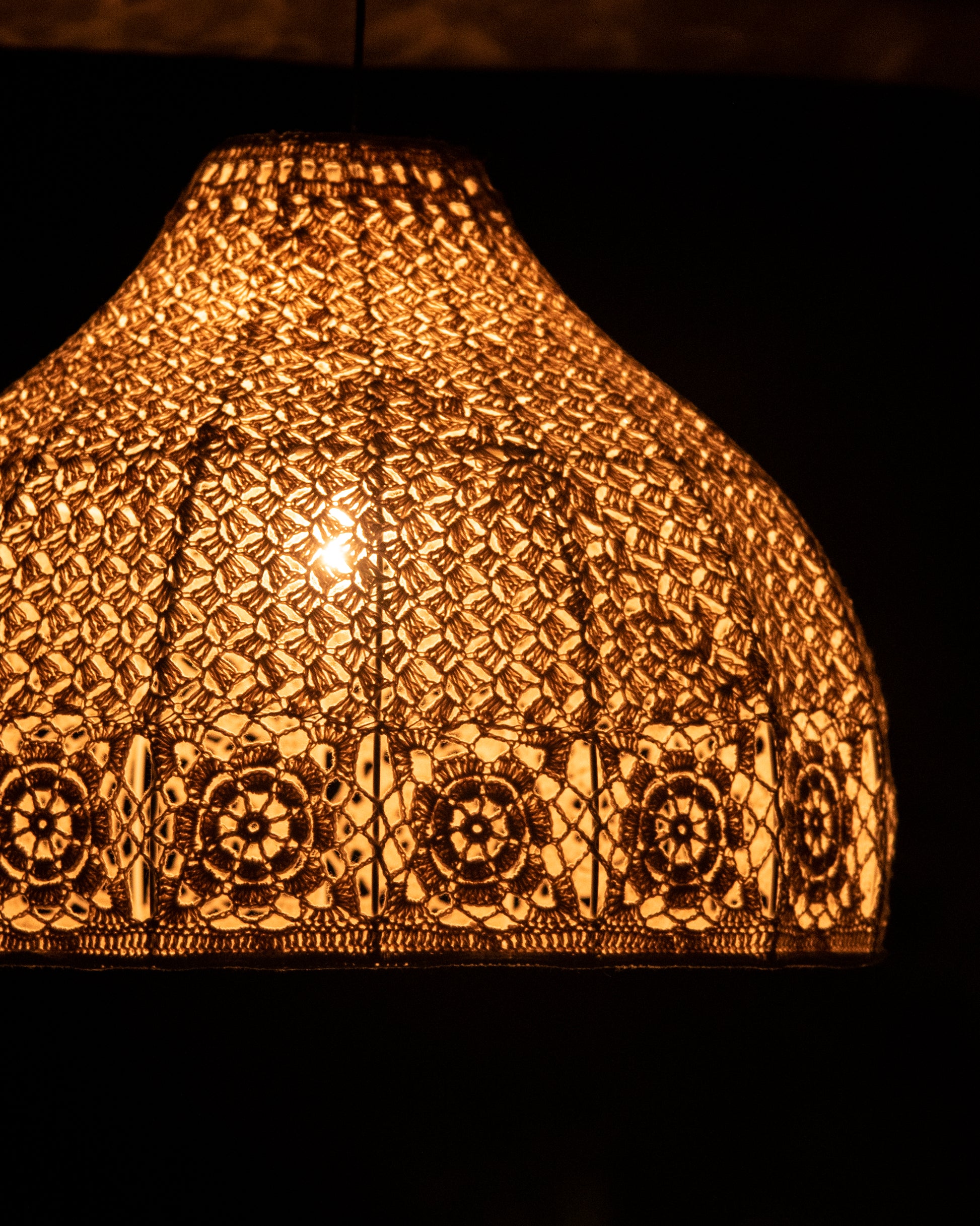 Buy Best Lampshade for your Dream Home & garden Decor, This lamp made with detailed handwork of macramé by our skilled artisans. It can be styled in any corner of your house and will look gorgeous. with warm white light to bring the peaceful bohemian vibe.TESU