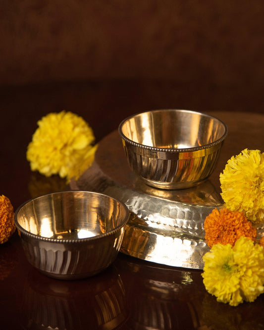 Brass Textured Bowl - TesuHome & Kitchen
