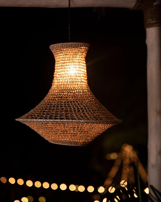 Cinnamon Jute Lampshade - TesuLampshade