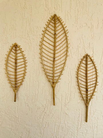 Leaf Cane Wall Decor - Set of 3 - TesuWall Decor