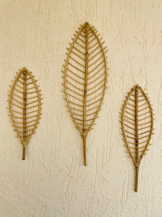 Leaf Cane Wall Decor - Set of 3 - TesuWall Decor