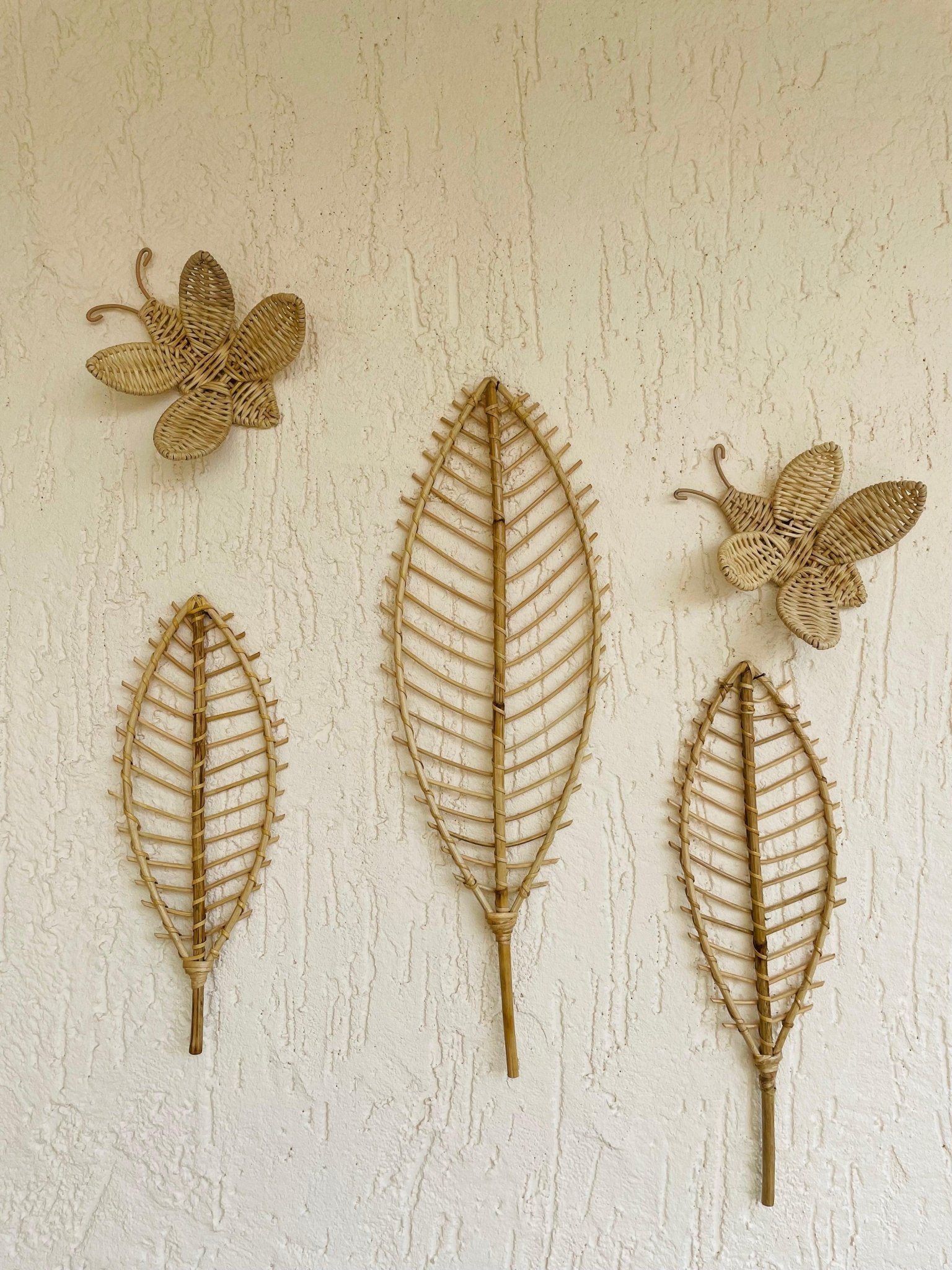 Leaf Cane Wall Decor - Set of 3 - TesuWall Decor
