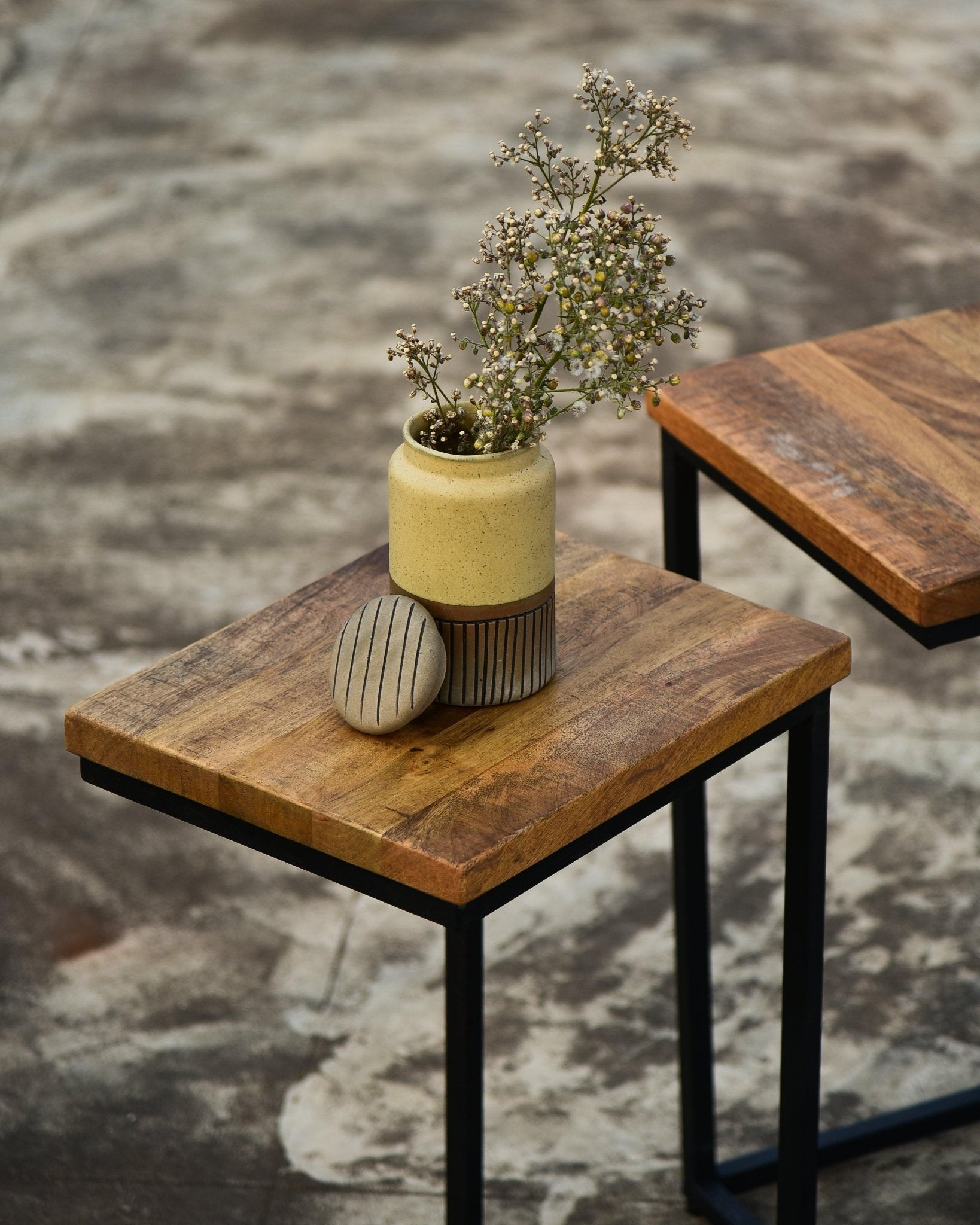 Mango Wood Side Tables - TesuTable