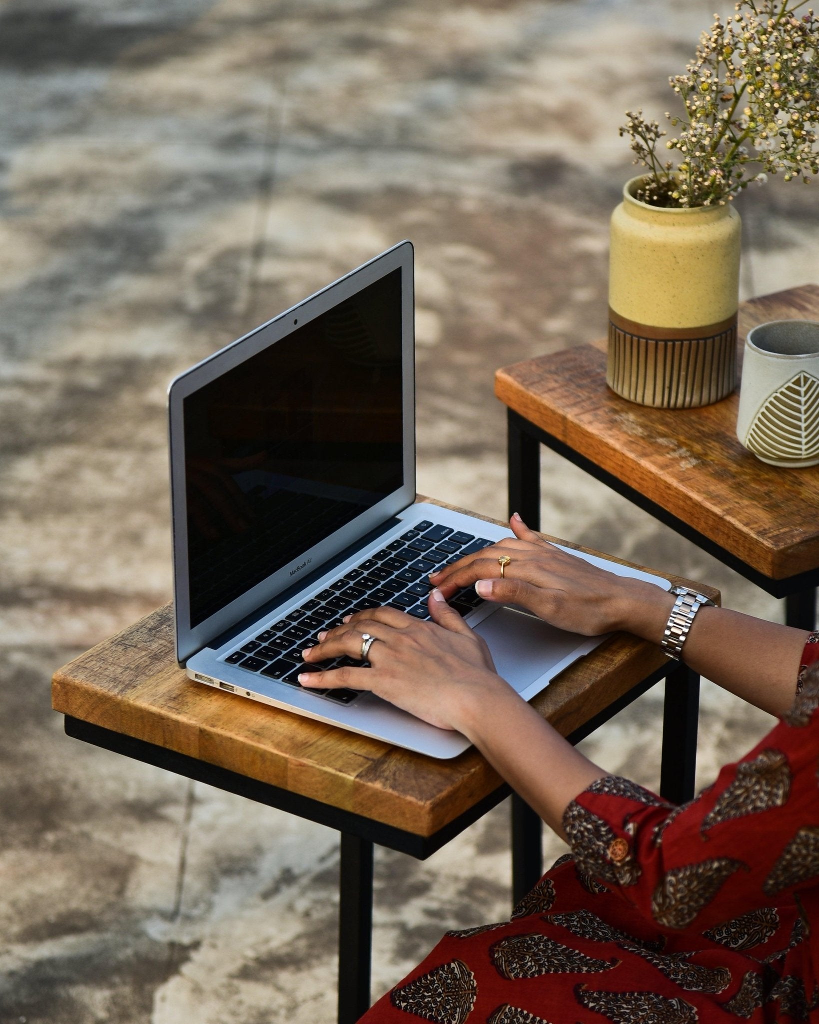 Mango Wood Side Tables - TesuTable