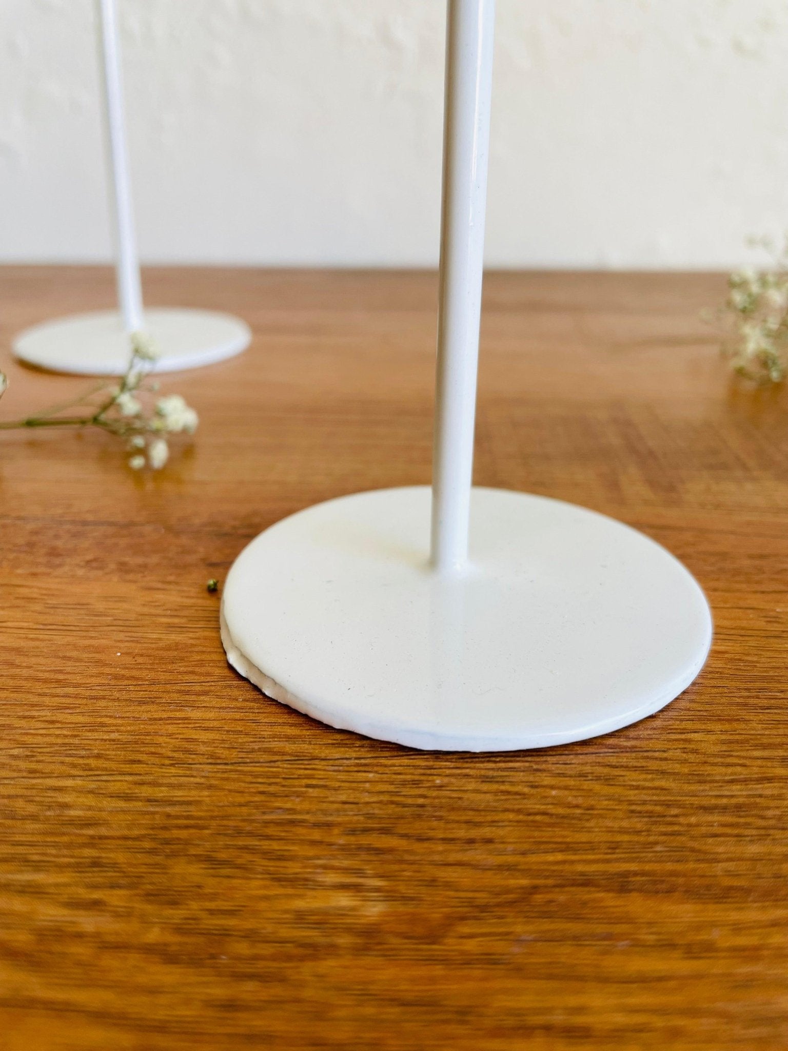 White Contemporary Candle Holders Set of 3 - TesuCandles & Candle Holders