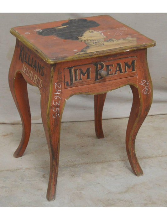 Vintage Typography Wooden Table - TESU