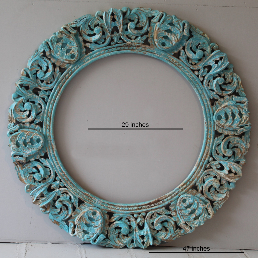 Vintage Carved Turquoise Frame - TESU