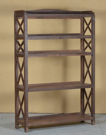 Casual Wooden Shelf Rack