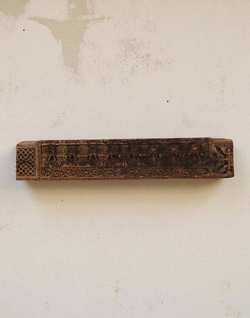 Intricately Carved Wooden Panel