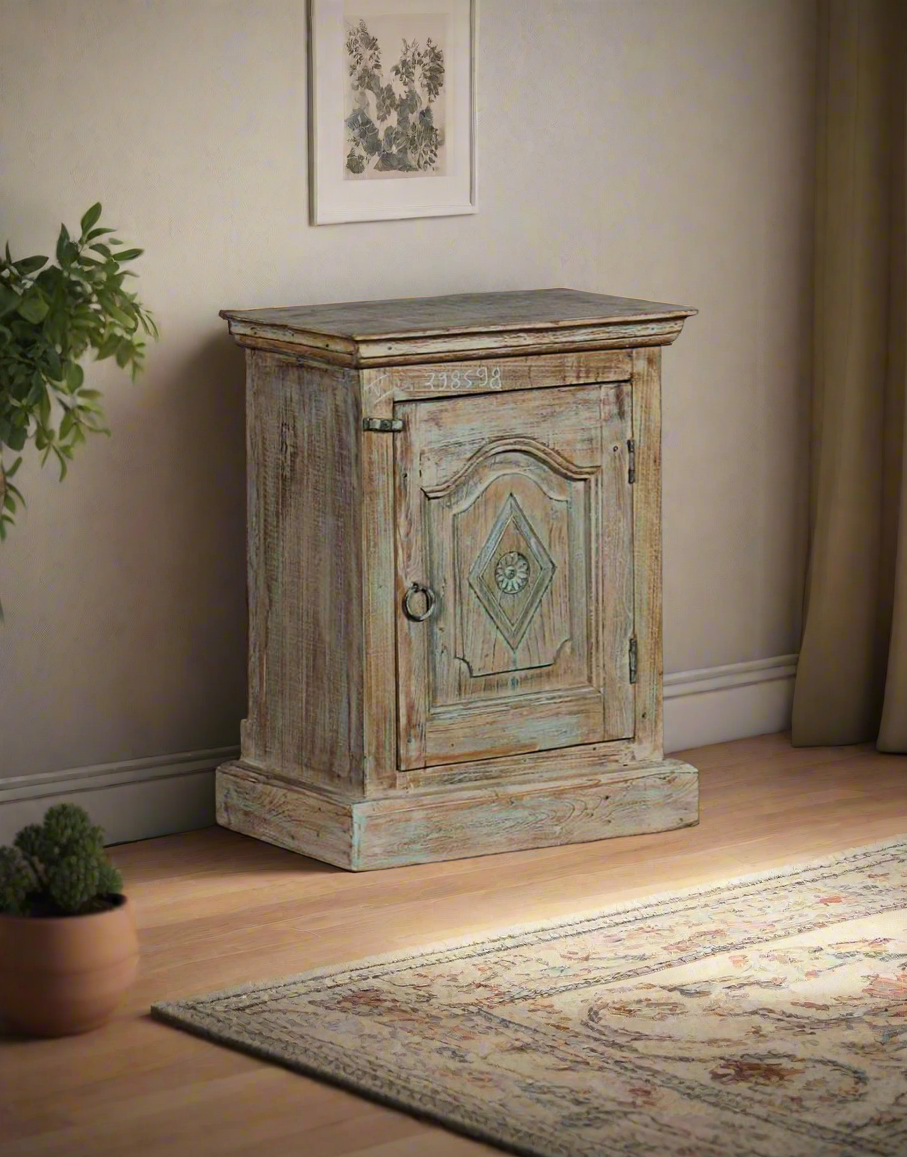 Handcarved Bedside Cabinet