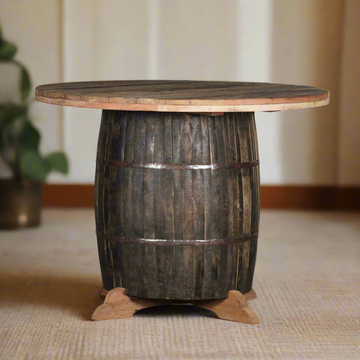 Wooden Barel Table