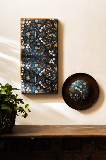Threaded Treasures Wood and Fabric Wall Decor - Set of 2