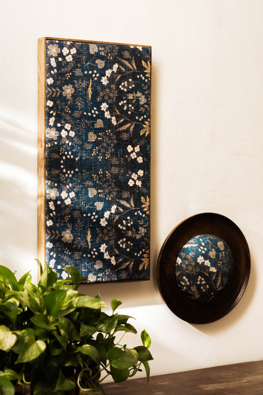 Threaded Treasures Wood and Fabric Wall Decor - Set of 2