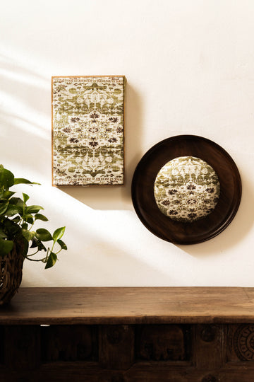 Threaded Treasures Wood and Fabric Wall Decor - Set of 2