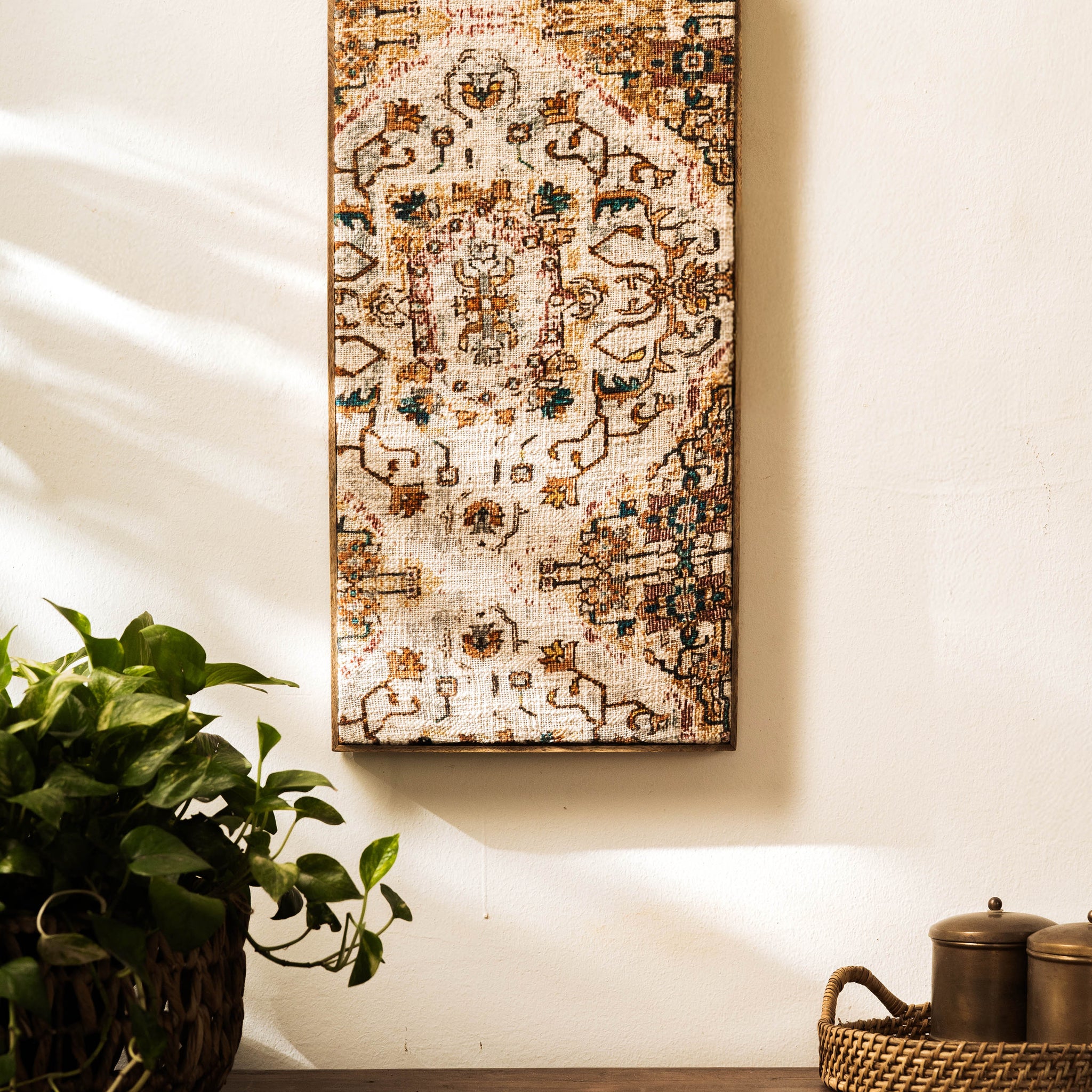 Threaded Treasures Wood and Fabric Wall Decor - Big