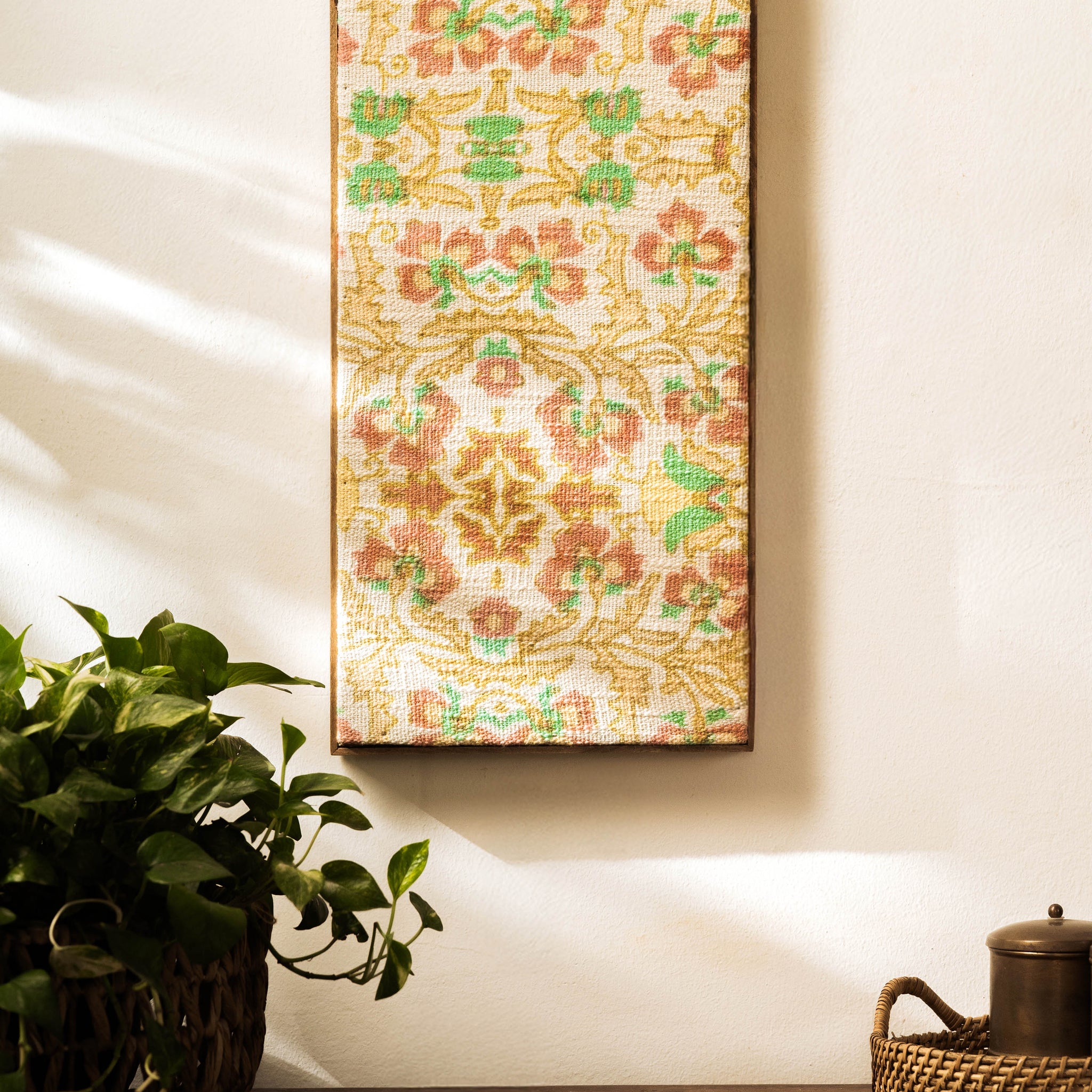 Threaded Treasures Wood and Fabric Wall Decor - Big