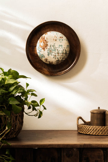 Threaded Treasures Wood and Fabric Wall Decor