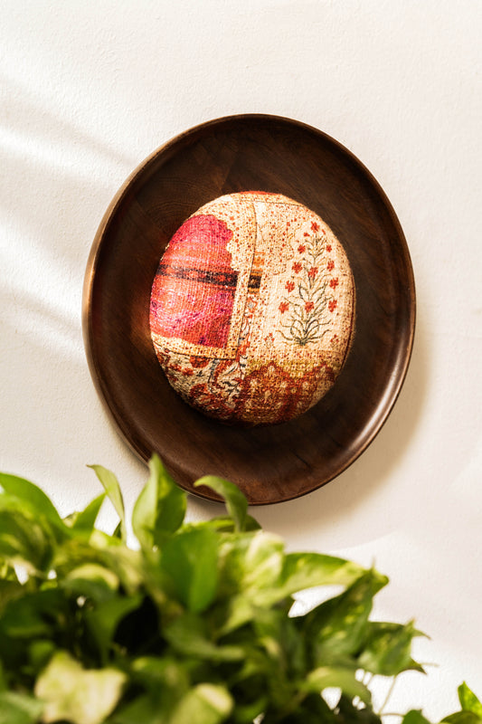 Threaded Treasures Wood and Fabric Wall Decor
