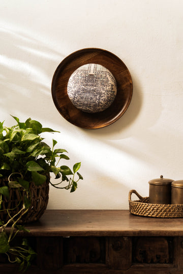 Threaded Treasures Wood and Fabric Wall Decor