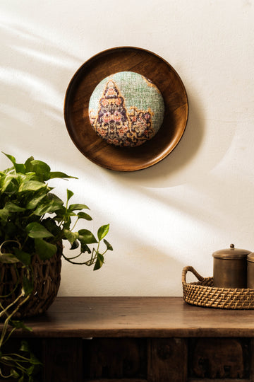 Threaded Treasures Wood and Fabric Wall Decor